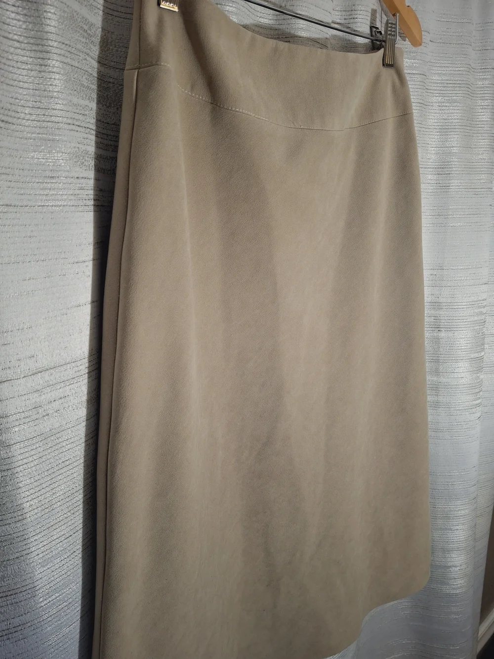 Sigrid Olsen Classic A-Line Beige Womens Skirt